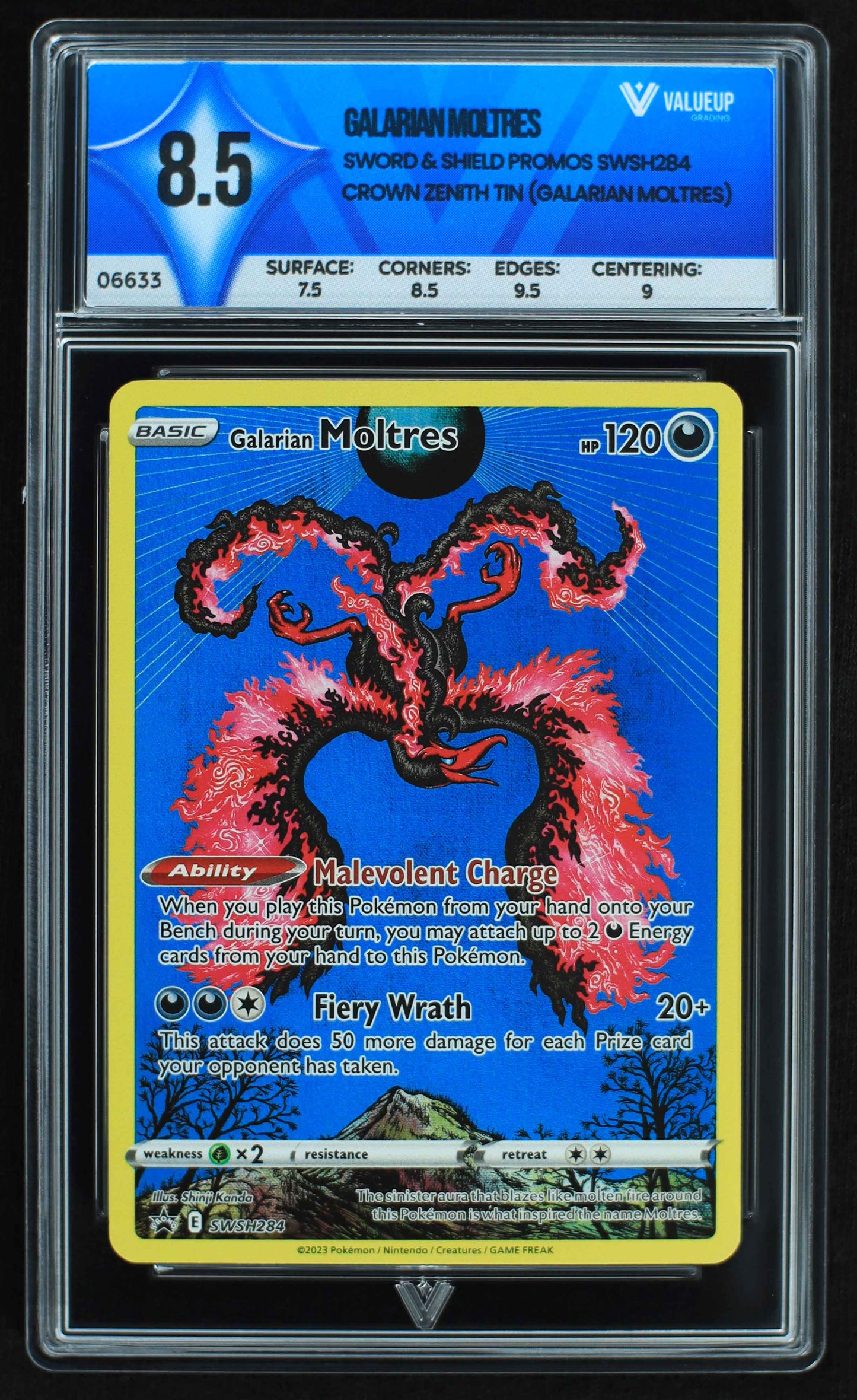 06633 GALARIAN MOLTRES Grading Card