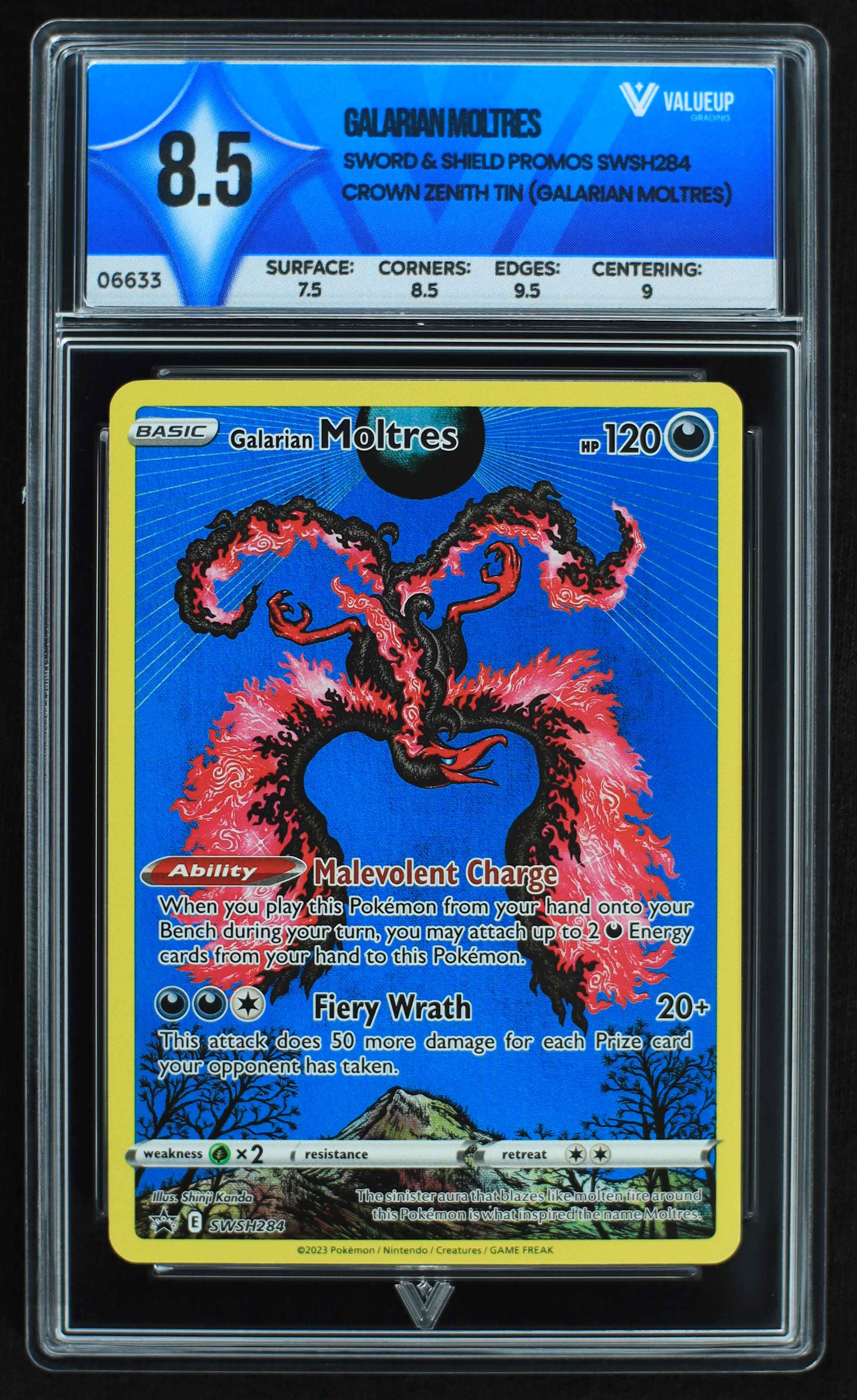 06633 GALARIAN MOLTRES Grading Card