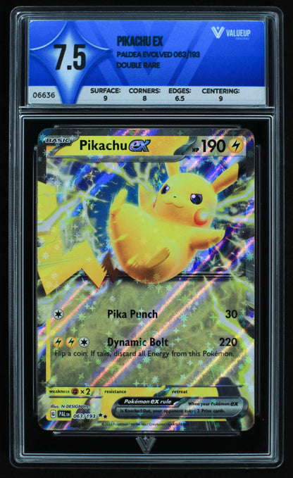 06636 PIKACHU EX Grading Card