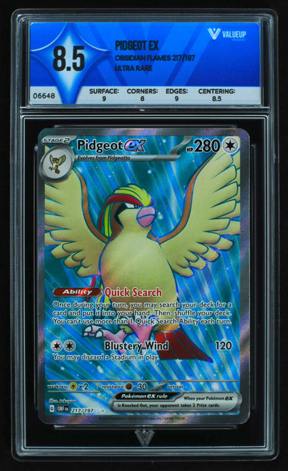 06648 PIDGEOT EX Grading Card