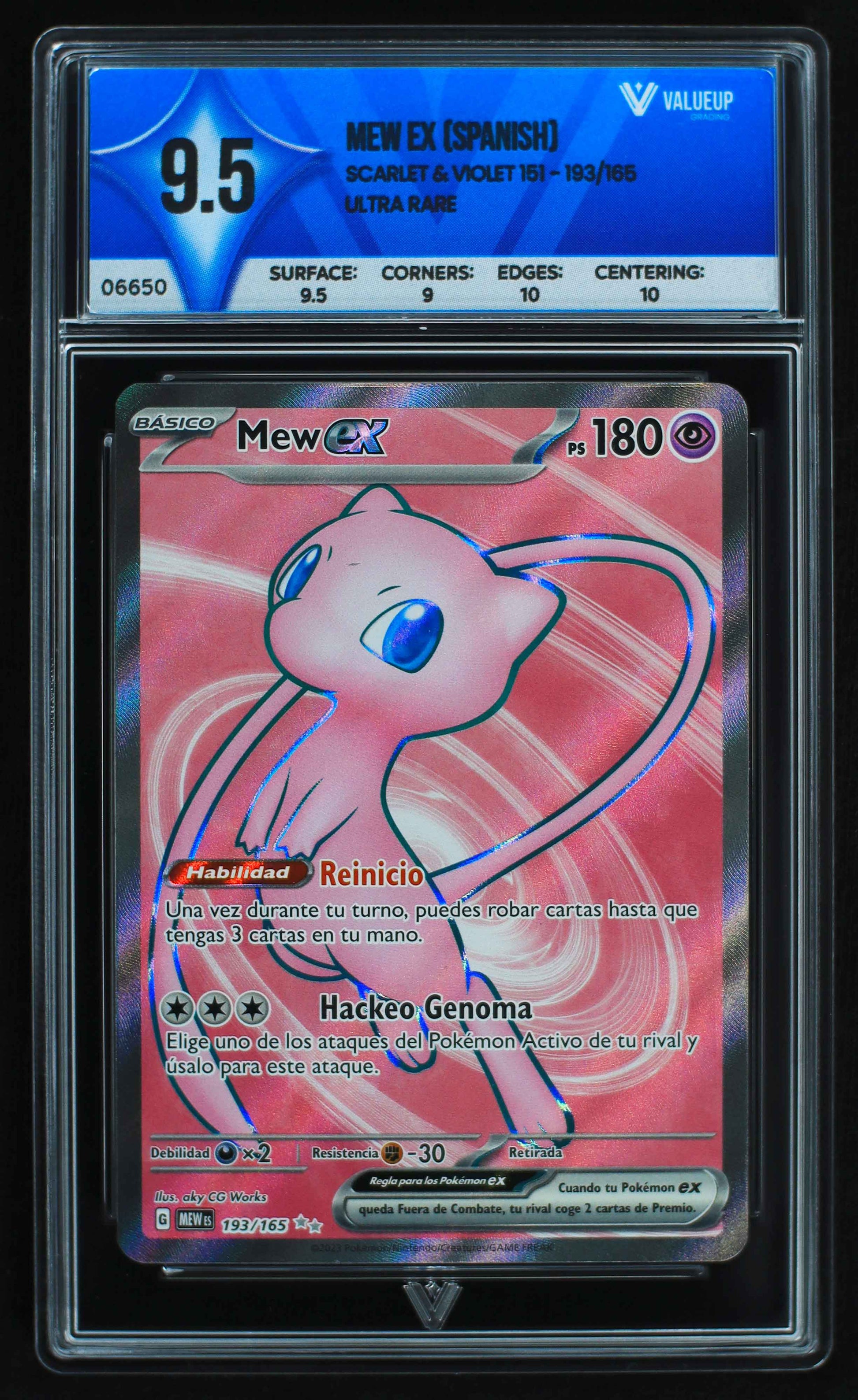 06650 MEW EX (SPANISH) Grading Card