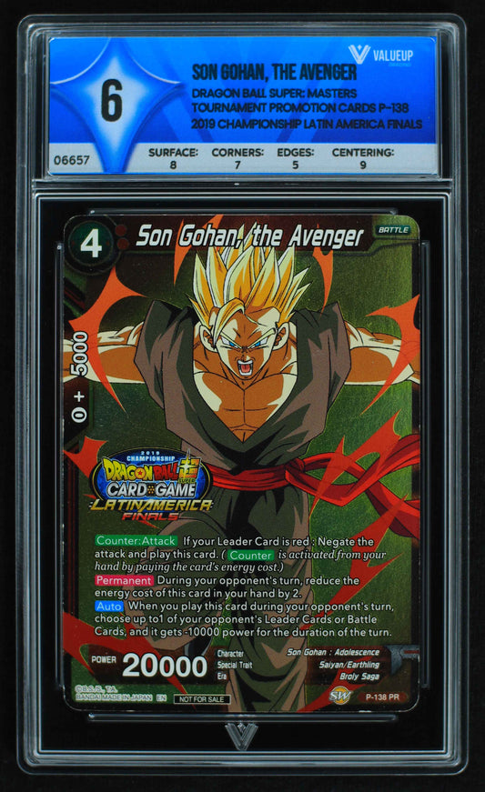 06657 SON GOHAN, THE AVENGER Grading Card