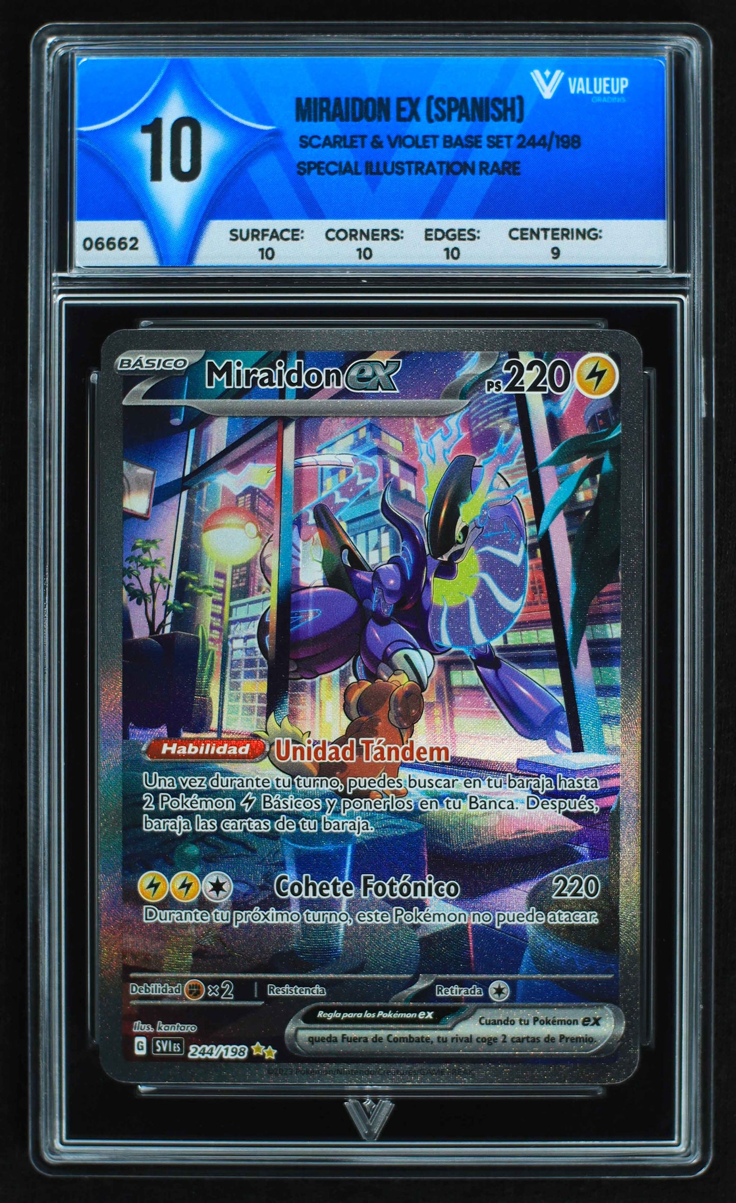 06662 MIRAIDON EX (SPANISH) Grading Card