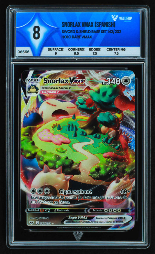 06666 SNORLAX VMAX (SPANISH) Grading Card