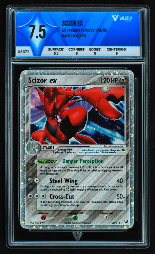 06672 SCIZOR EX Grading Card