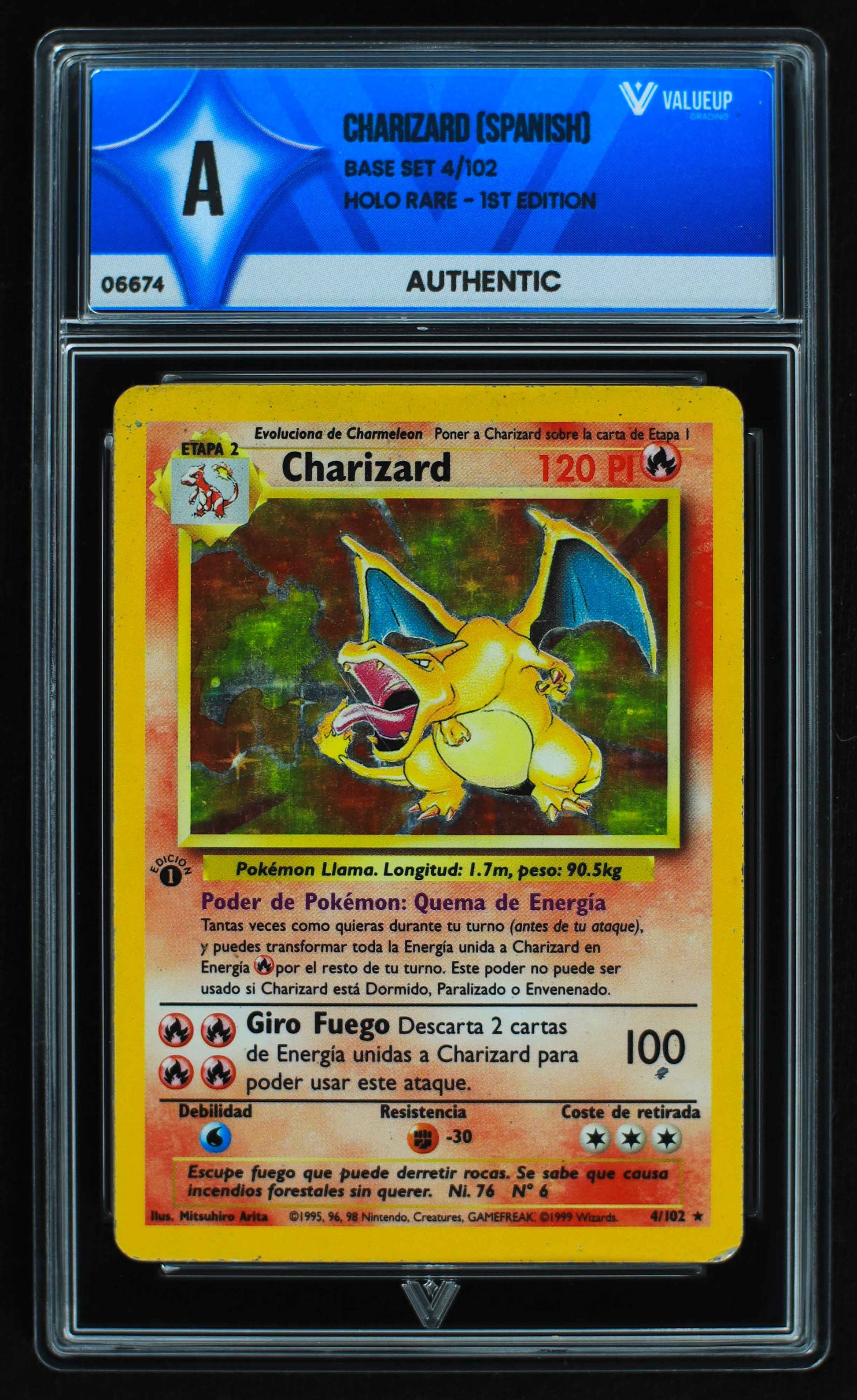 06674 CHARIZARD (SPANISH) Grading Card