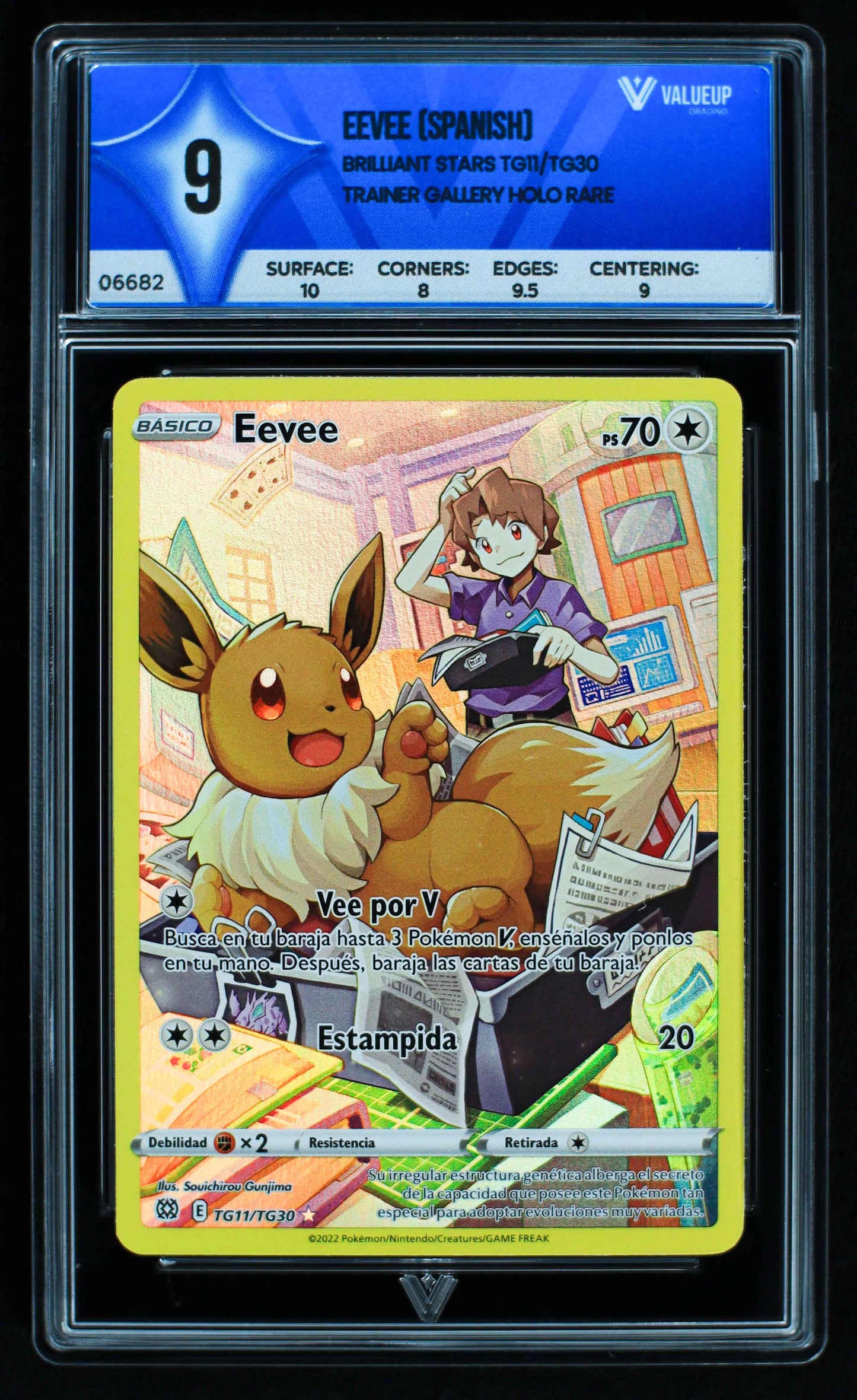 06682 EEVEE (SPANISH) Grading Card