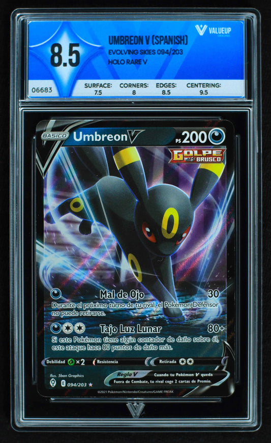 06683 UMBREON V (SPANISH) Grading Card
