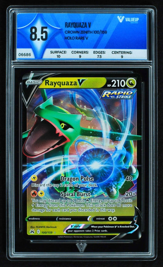 06686 RAYQUZA V Grading Card