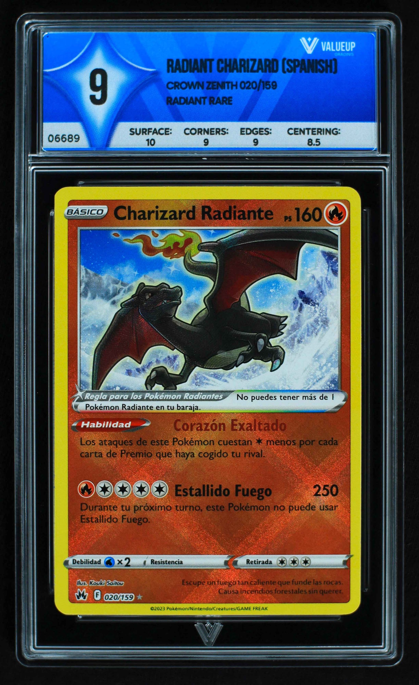 06689 RADIANT CHARIZARD (SPANISH) Grading Card