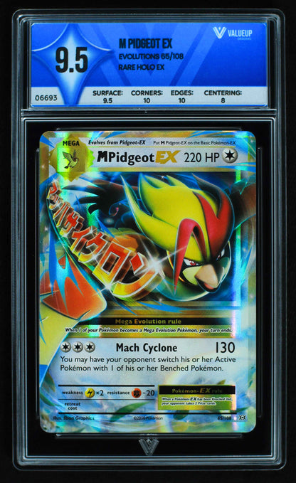 06693 M PIDGEOT EX Grading Card