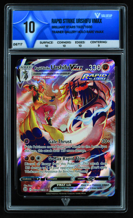 06717 RAPID STRIKE URSHIFU VMAX Grading Card