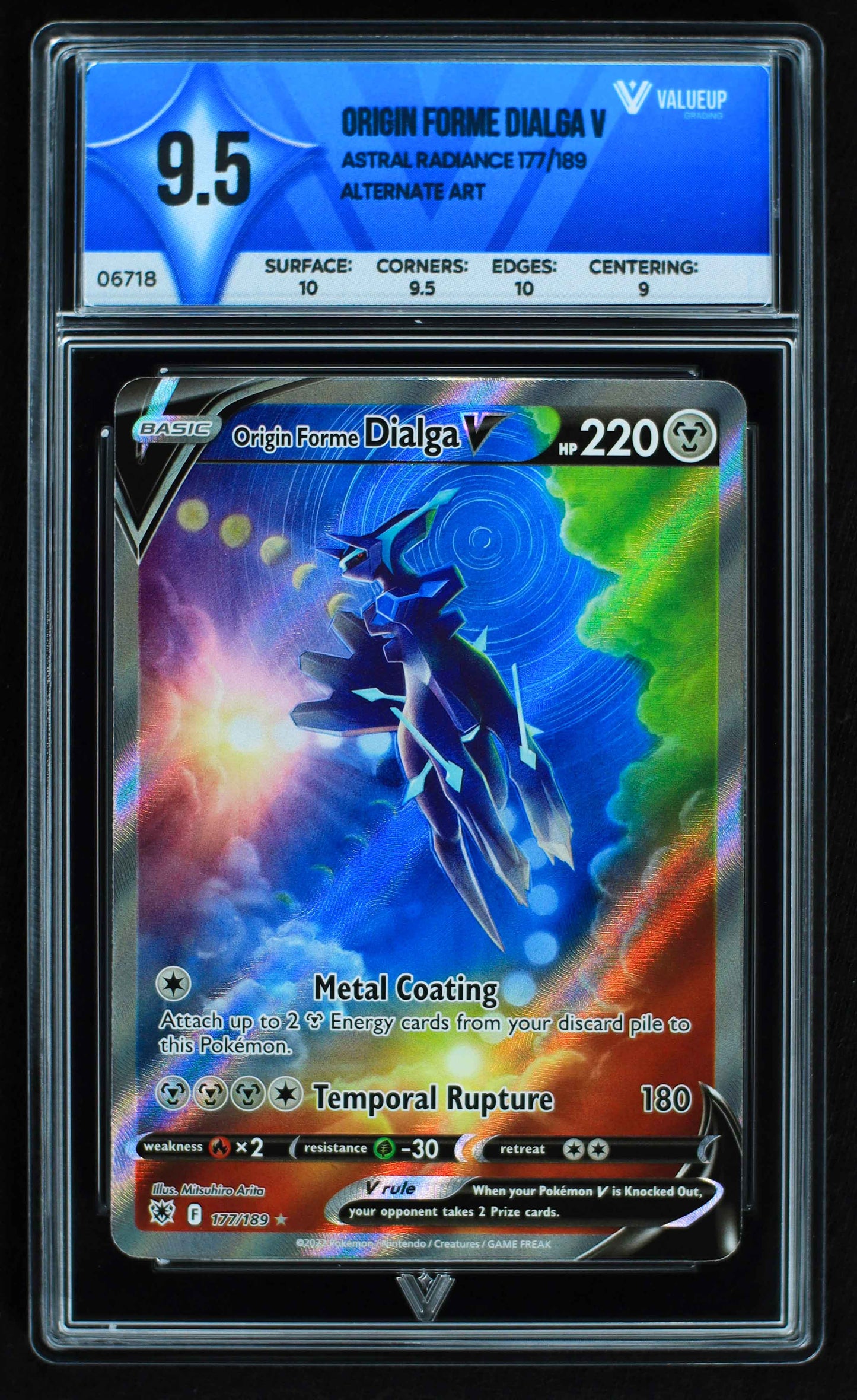 06718 ORIGIN FORME DIALGA V Grading Card