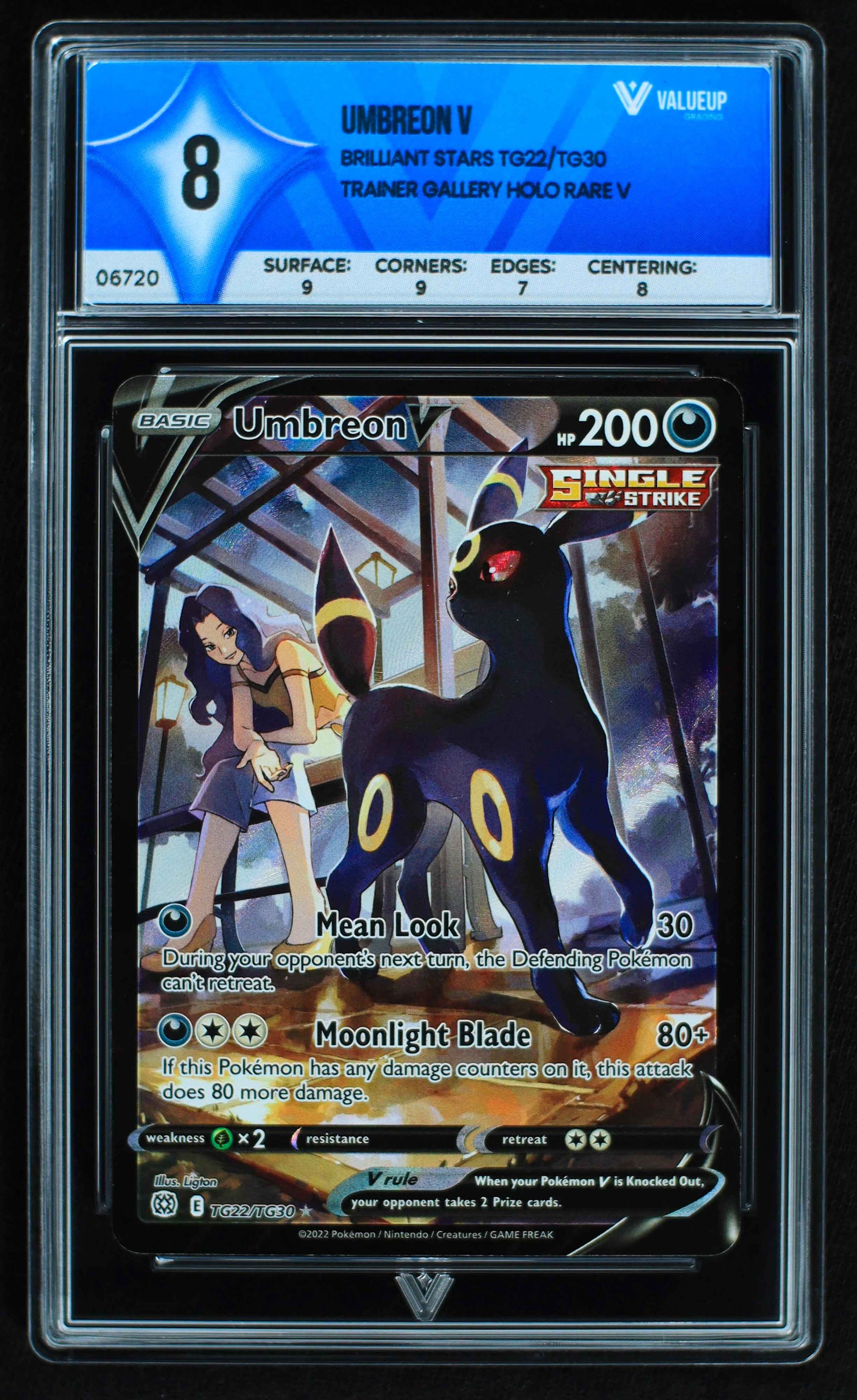 06720 UMBREON V Grading Card