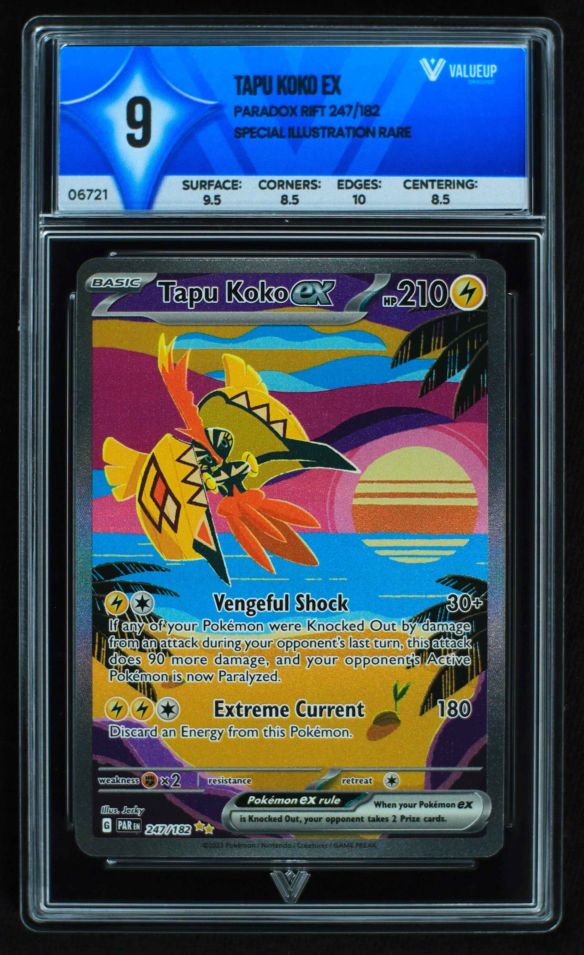 06721 TAPU KOKO EX Grading Card