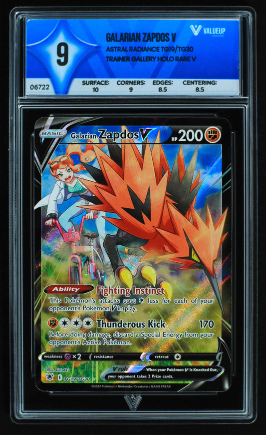 06722 GALARIAN ZAPDOS V Grading Card