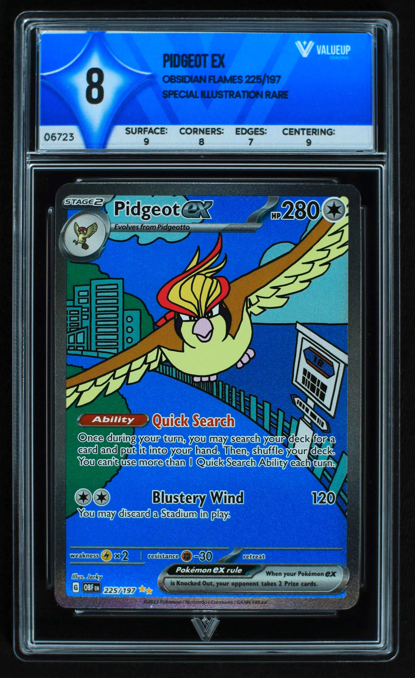 06723 PIDGEOT EX Grading Card