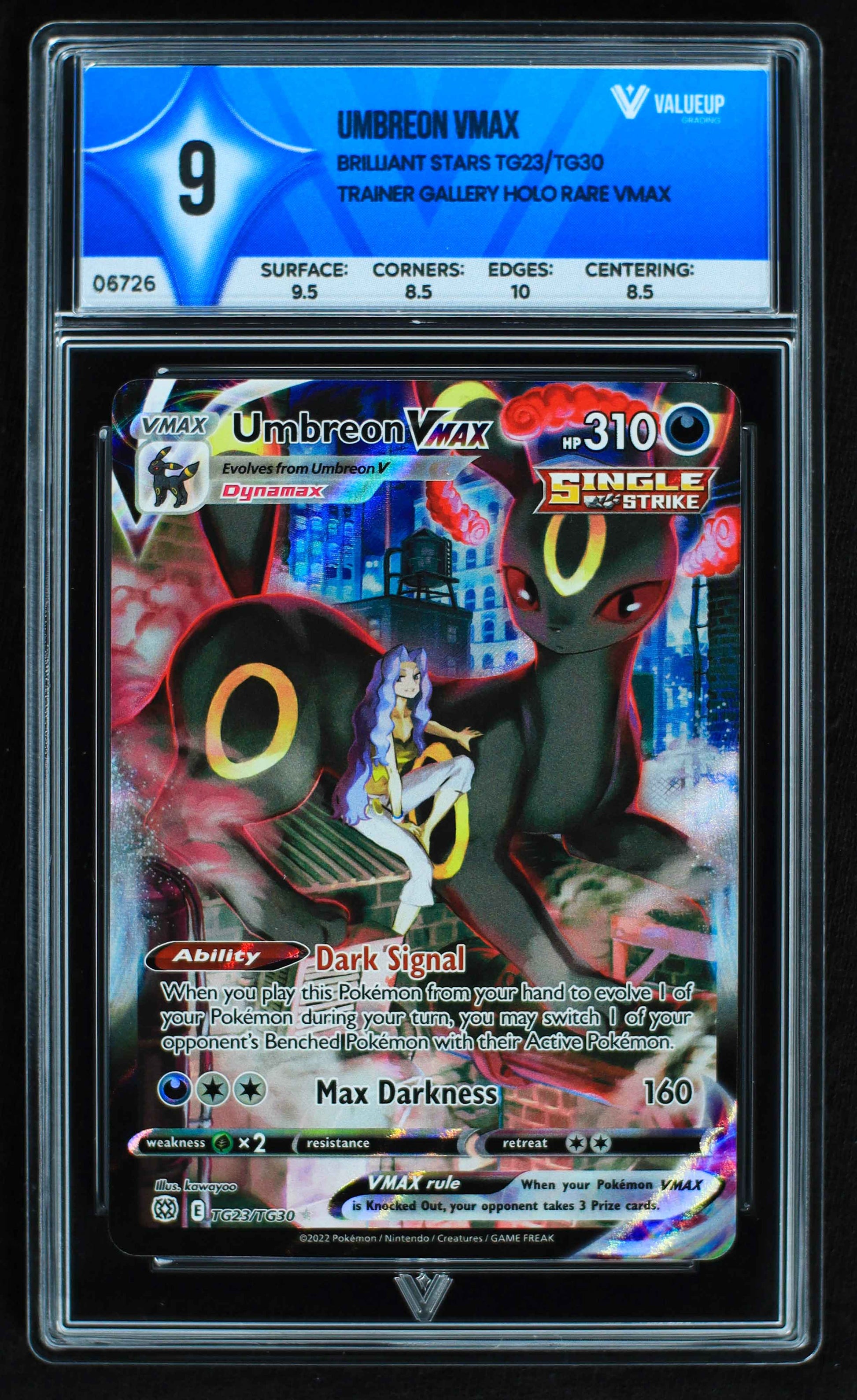 06726 UMBREON VMAX Grading Card