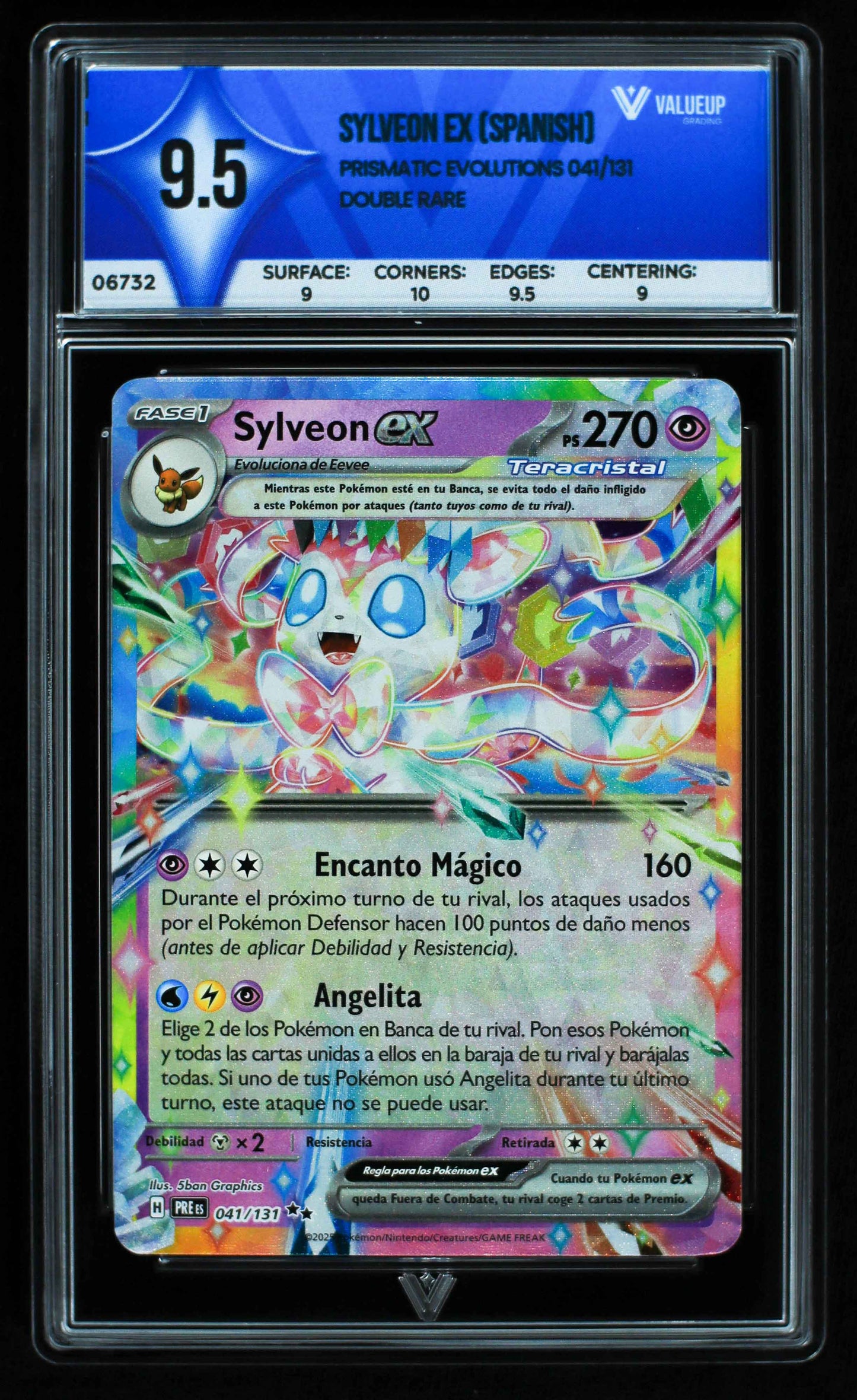06732 SYLVEON EX (SPANISH) Grading Card