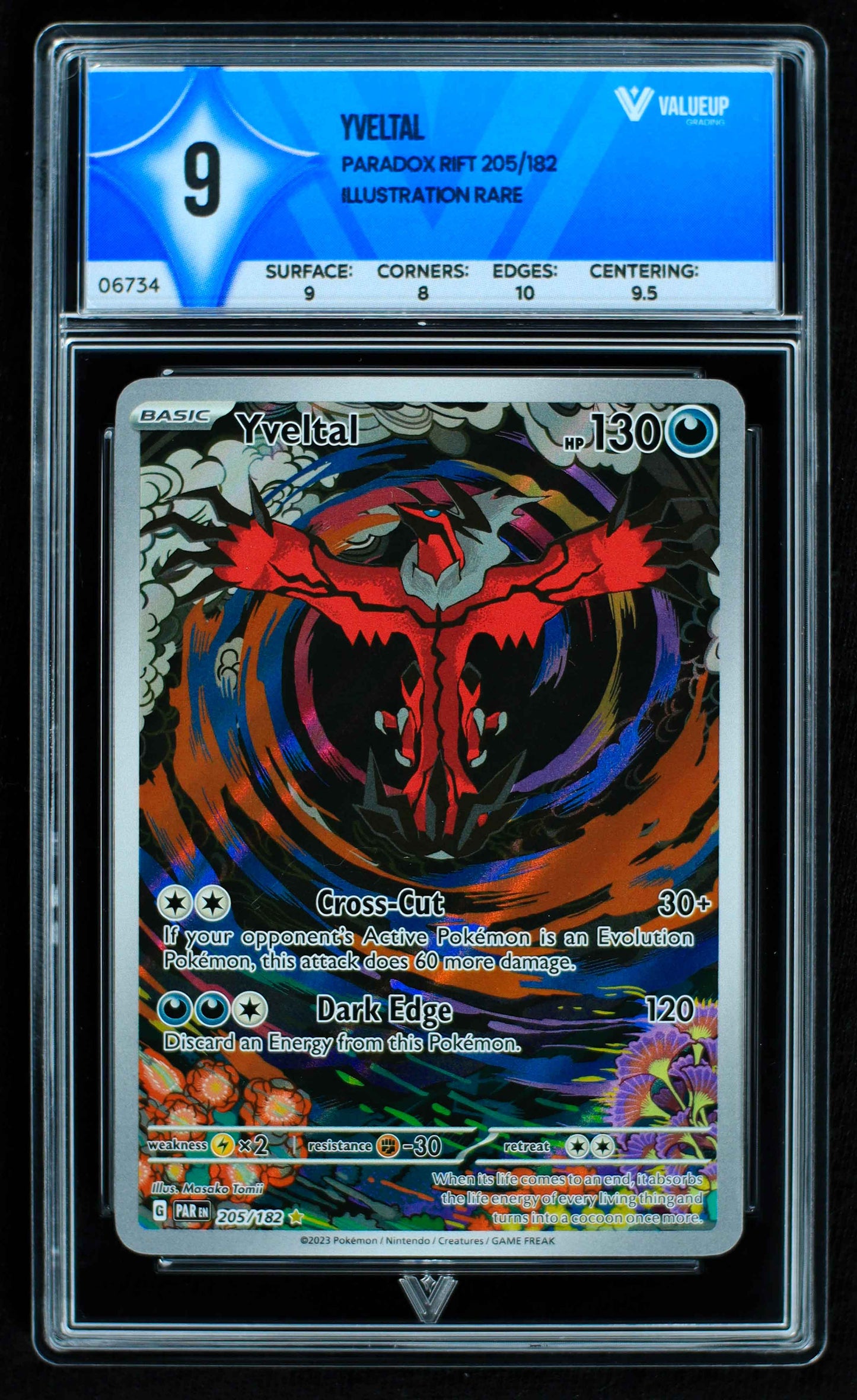 06734 YVELTAL Grading Card