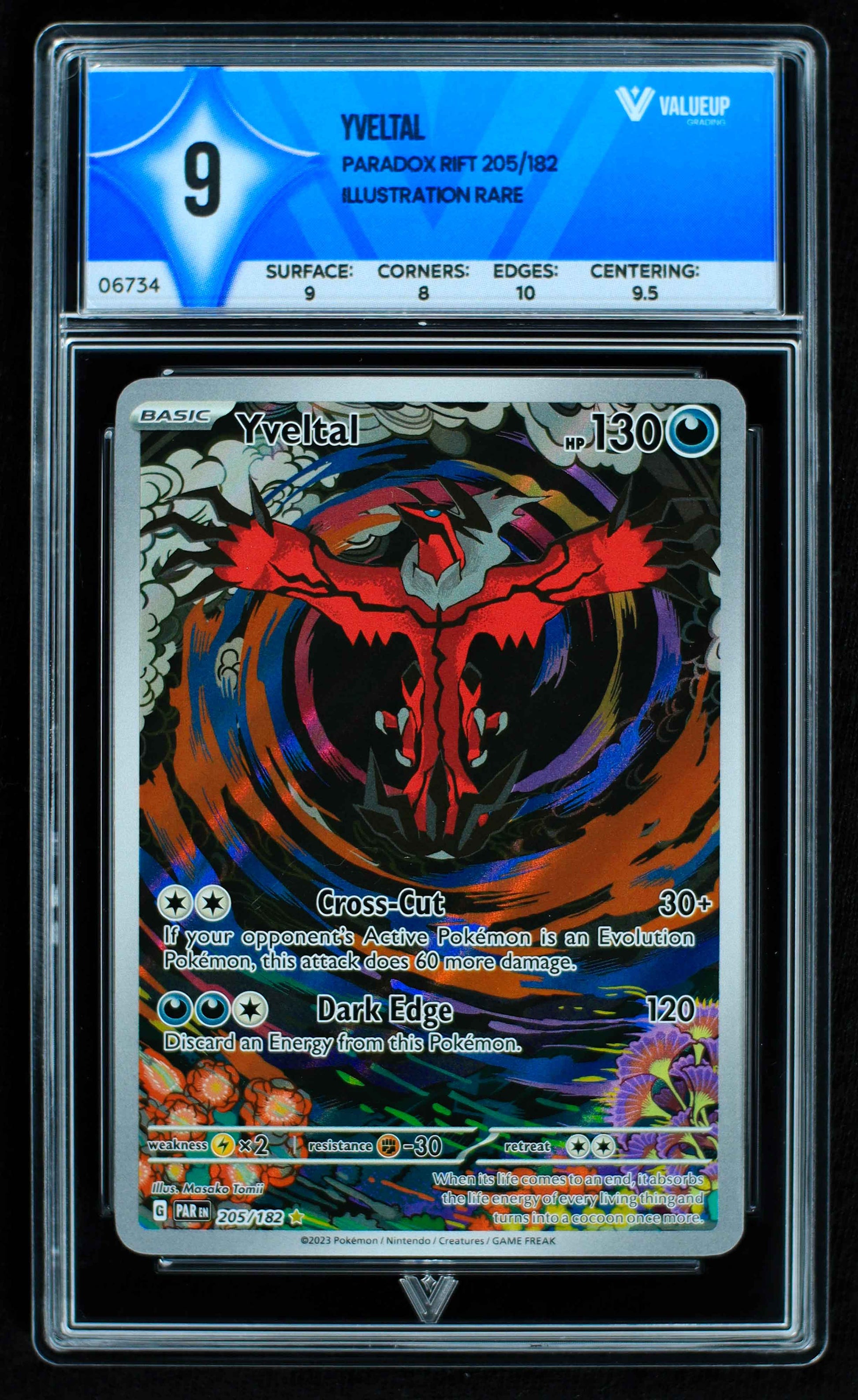 06734 YVELTAL Grading Card