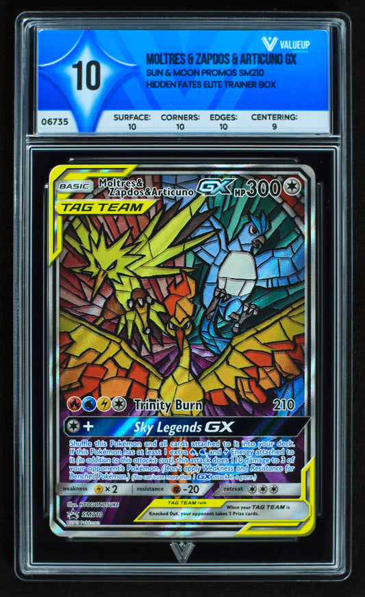 06735 MOLTRES & ZAPDOS & ARTICUNO GX Grading Card