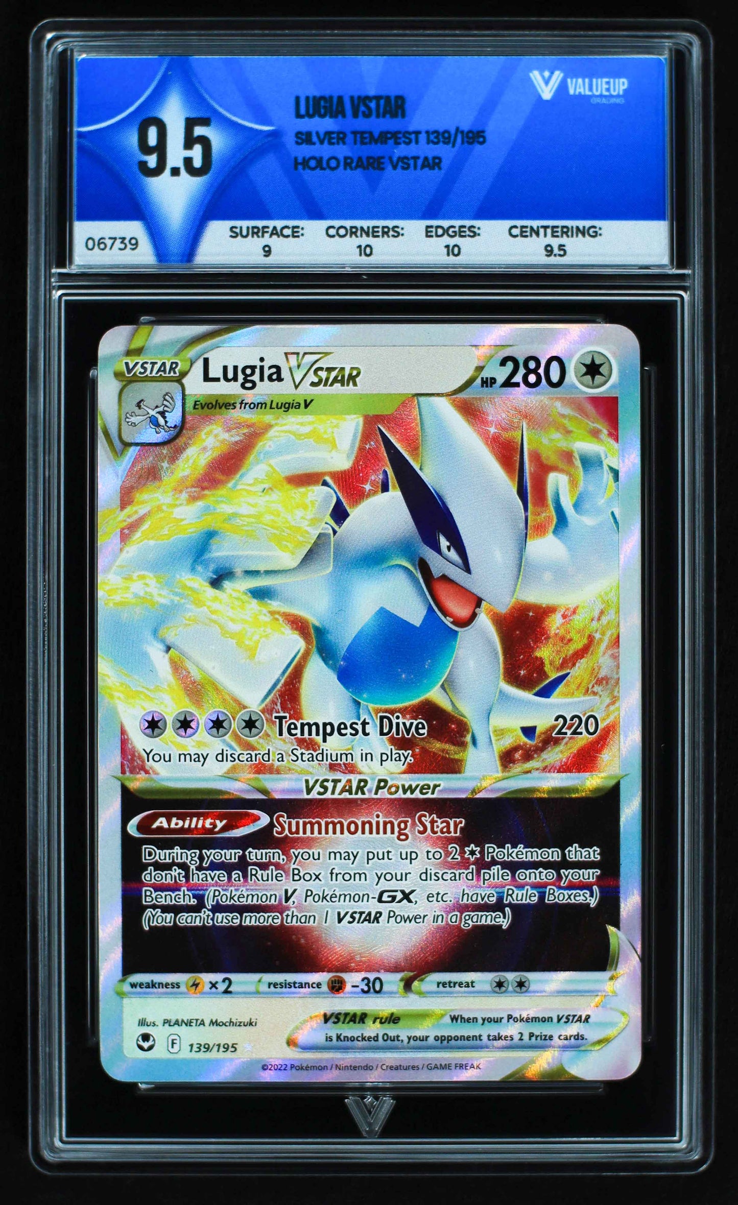 06739 LUGIA VSTAR Grading Card