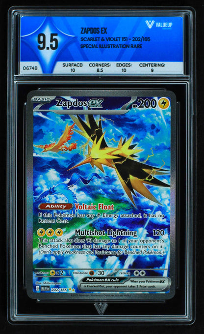 06748 ZAPDOS EX Grading Card