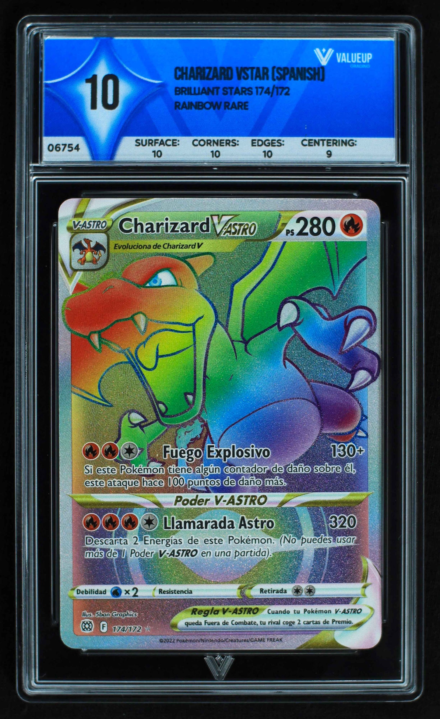 06754 CHARIZARD VSTAR (SPANISH) Grading Card