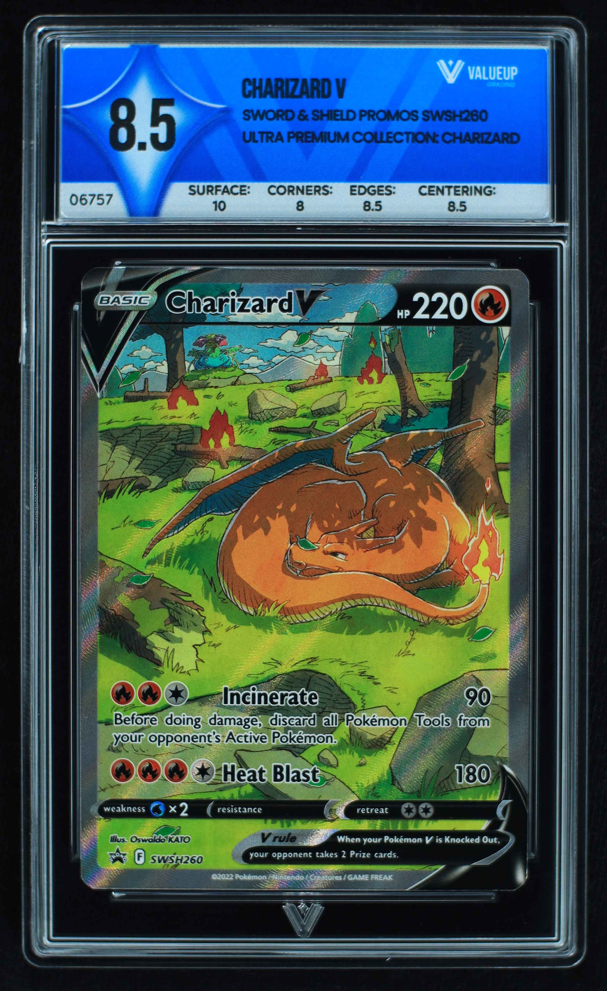 06757 CHARIZARD V Grading Card