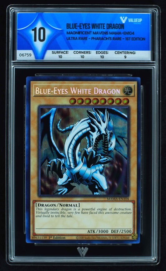 06759 BLUE-EYES WHITE DRAGON Grading Card