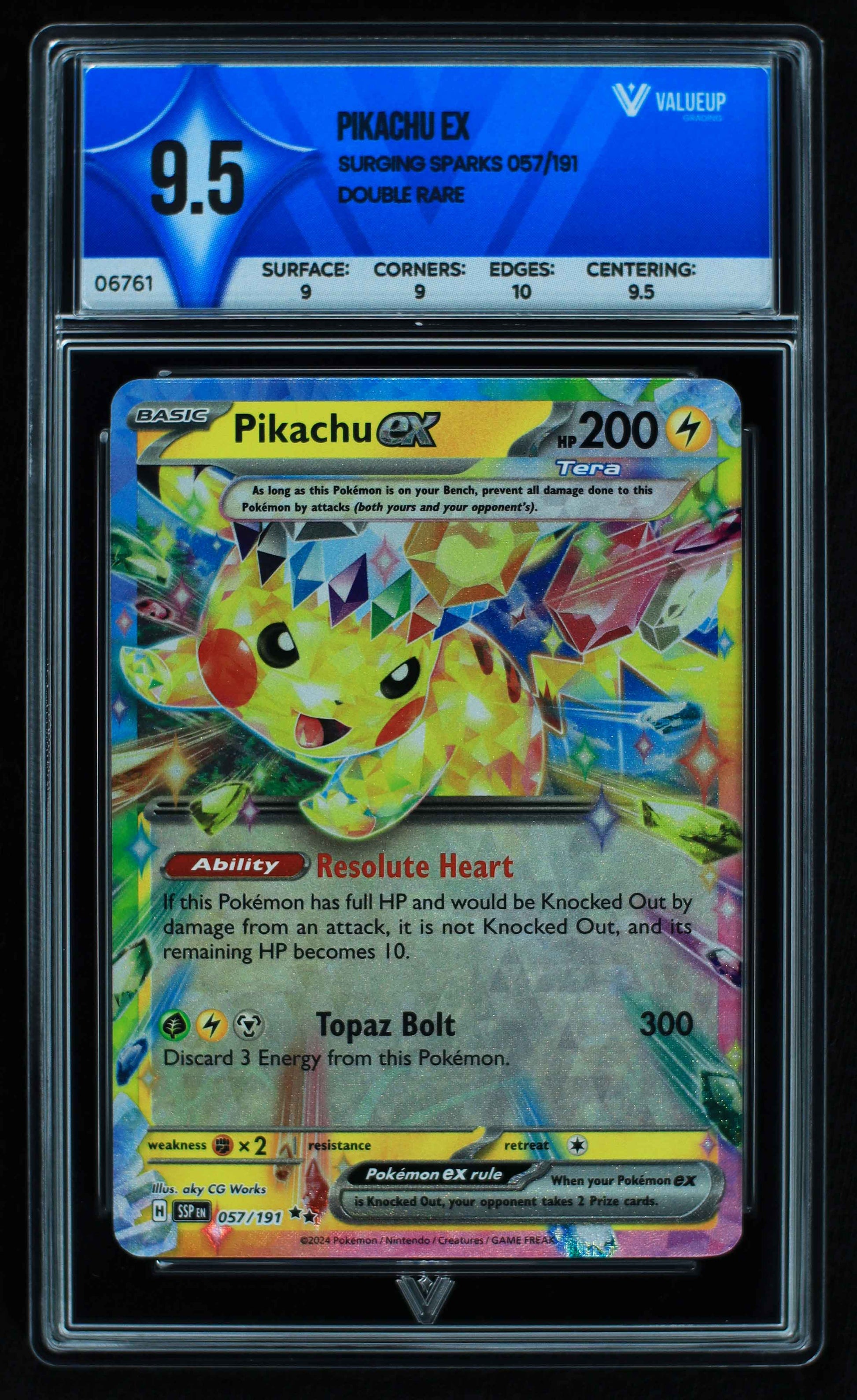 06761 PIKACHU EX Grading Card