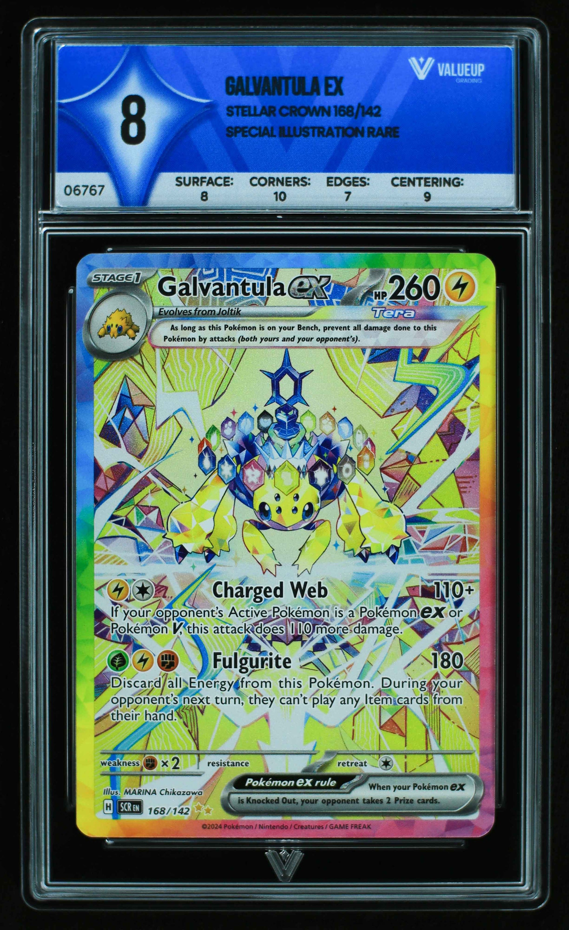06767 GALVANTULA EX Grading Card