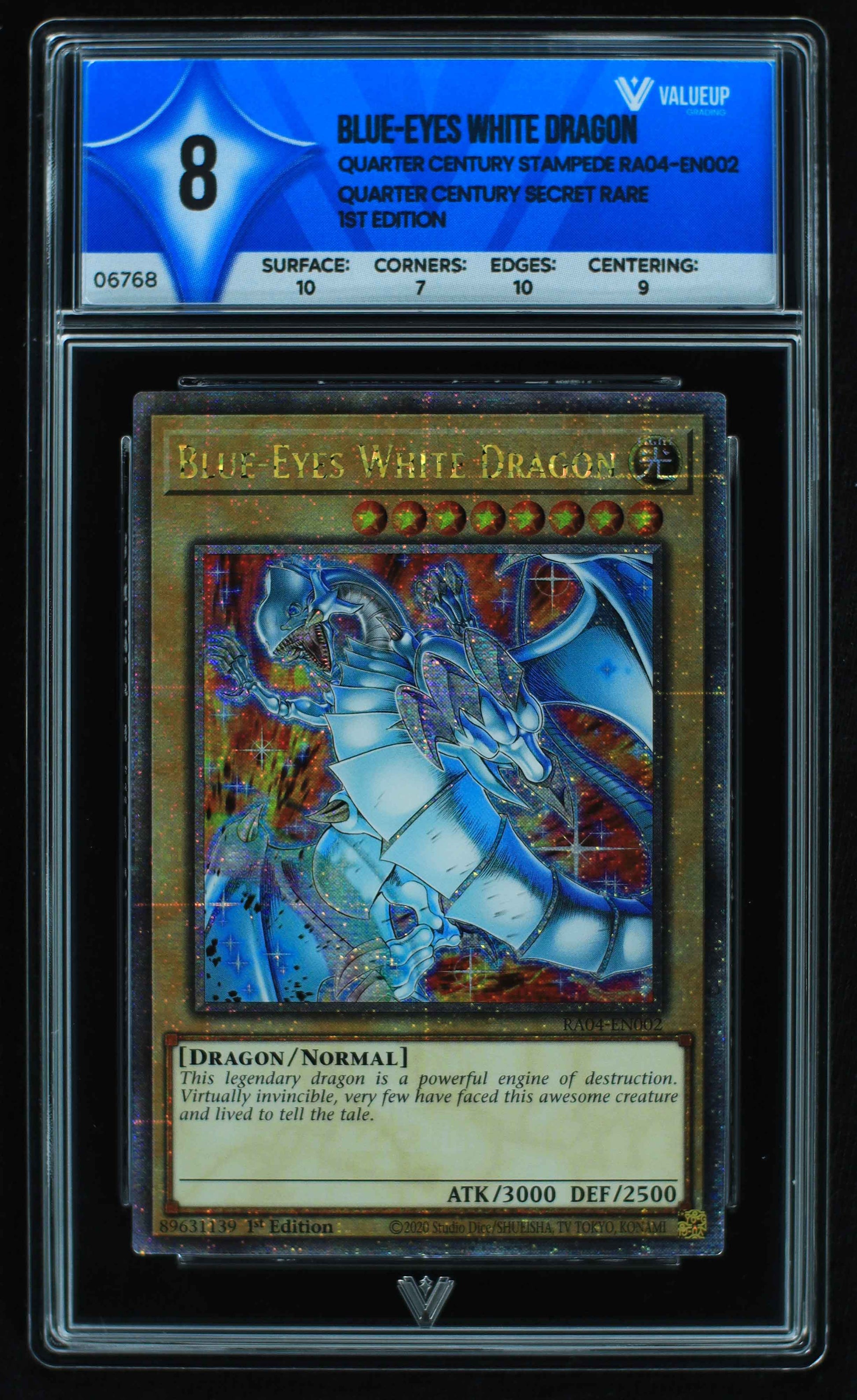 06768 BLUE-EYES WHITE DRAGON Grading Card