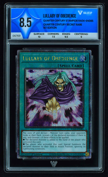 06769 LULLABY OF OBEDIENCE Grading Card