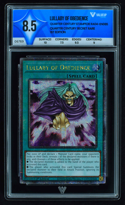 06769 LULLABY OF OBEDIENCE Grading Card