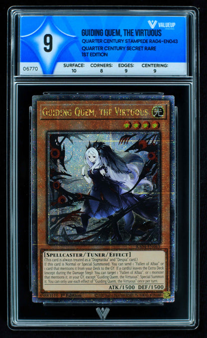 06770 GUIDING QUEM, THE VIRTUOUS Grading Card