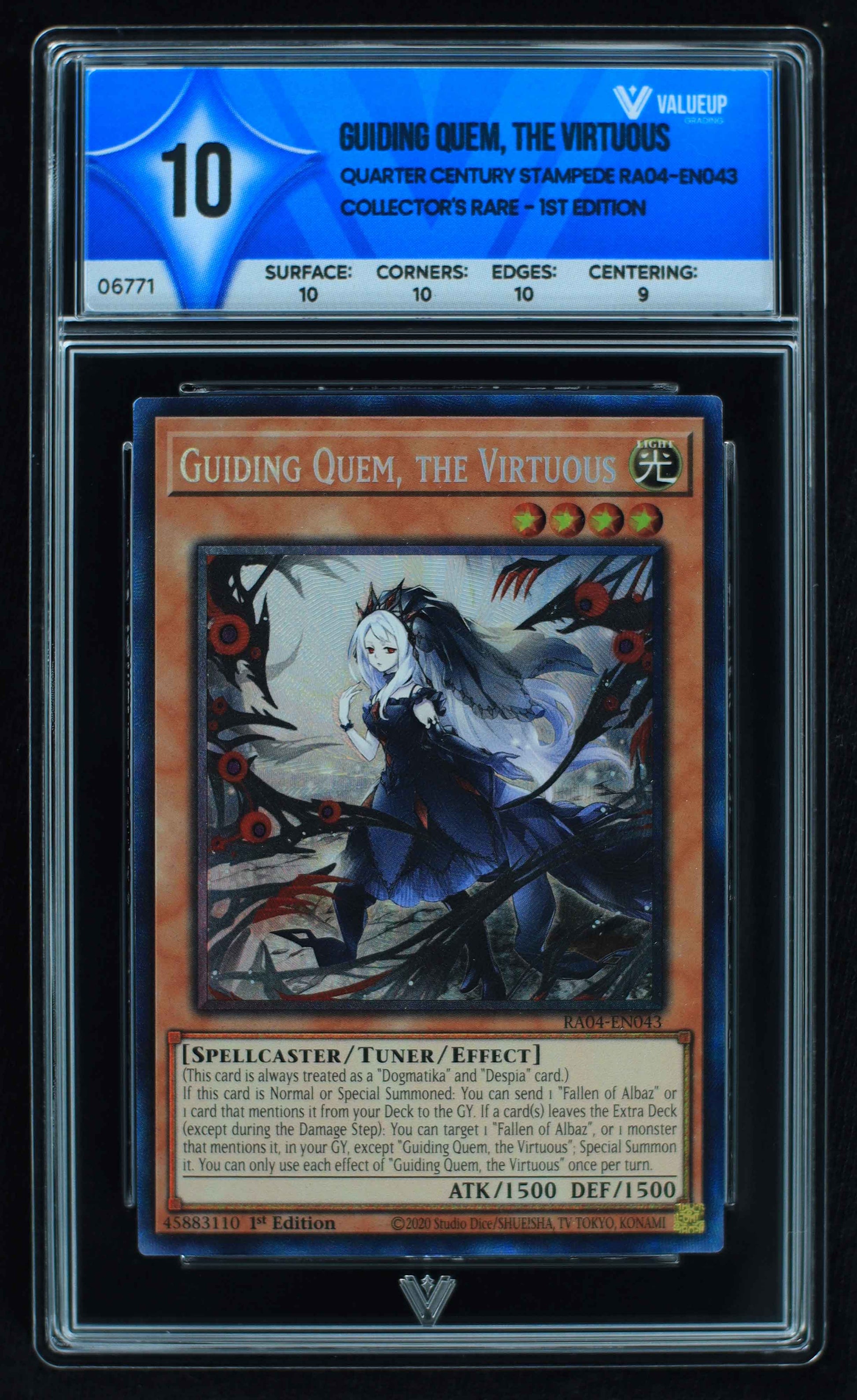 06771 GUIDING QUEM, THE VIRTUOUS Grading Card