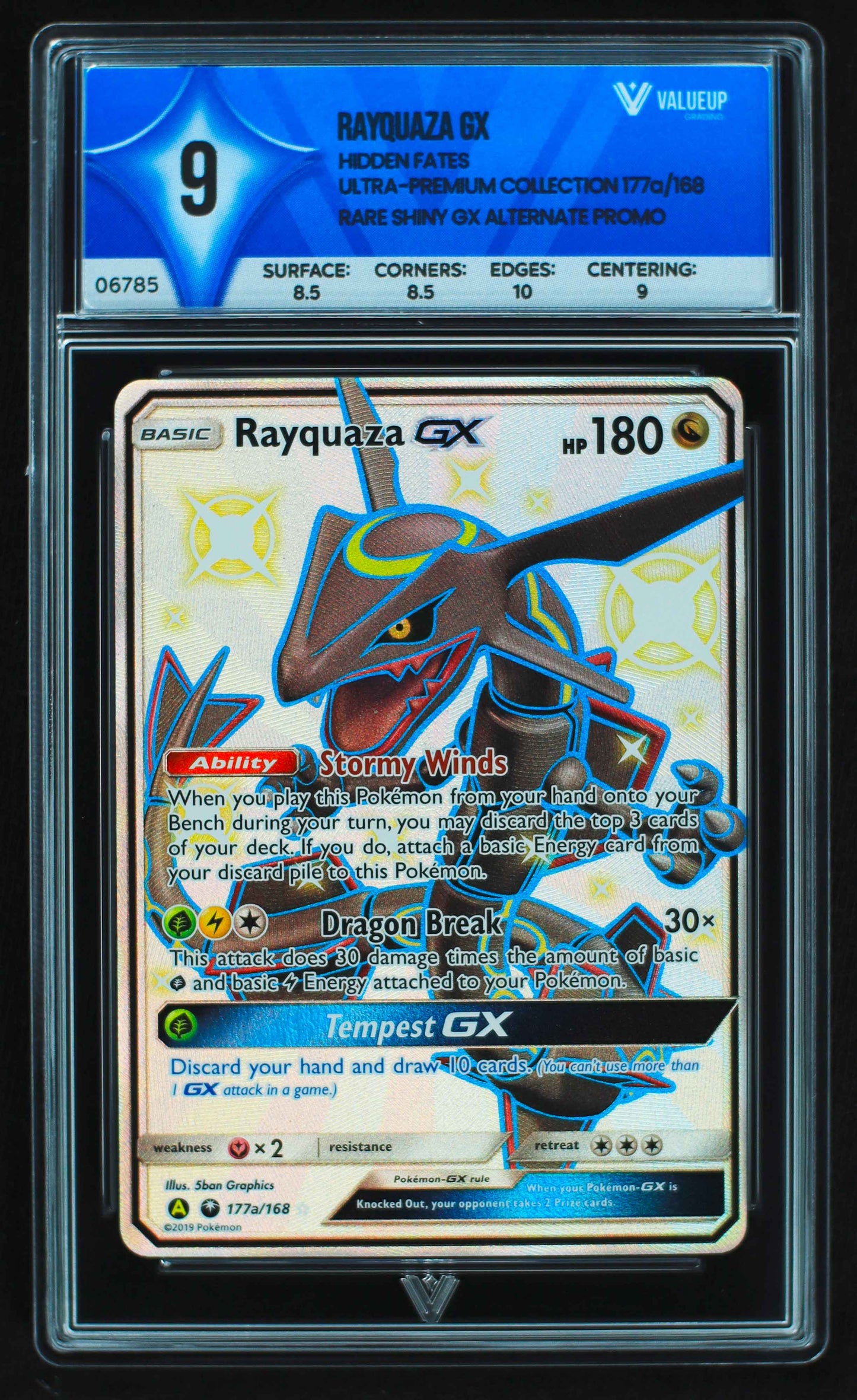 06785 RAYQUAZA GX Grading Card