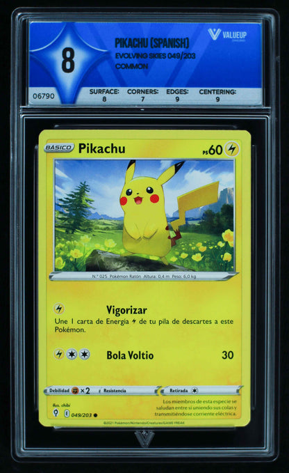 06790 PIKACHU (SPANISH) Grading Card