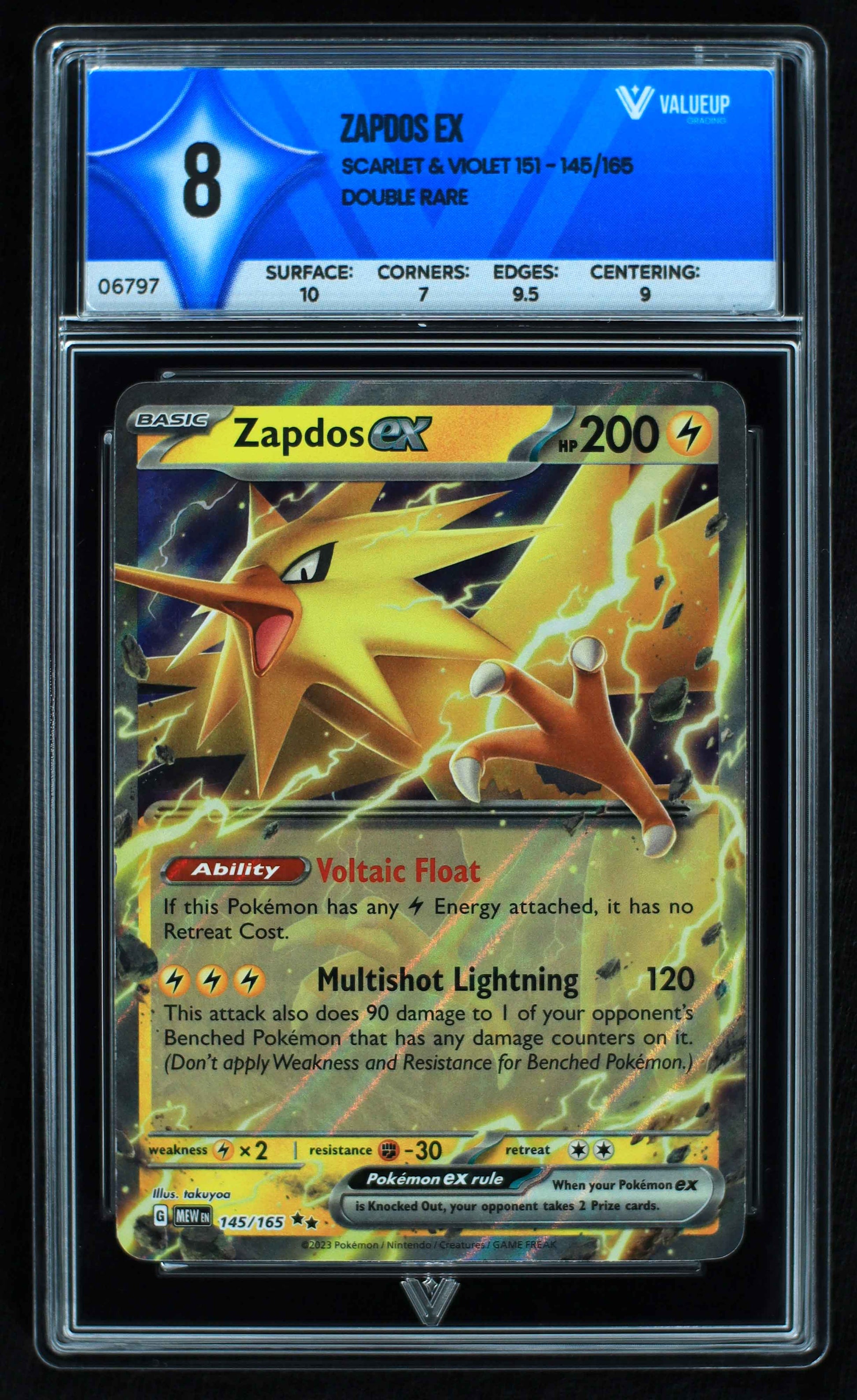 06797 ZAPDOS EX Grading Card
