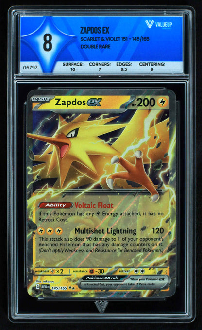 06797 ZAPDOS EX Grading Card