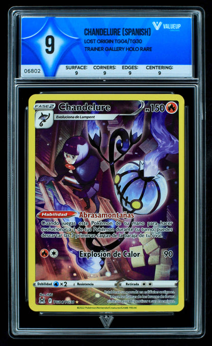 06802 CHANDELURE (SPANISH) Grading Card