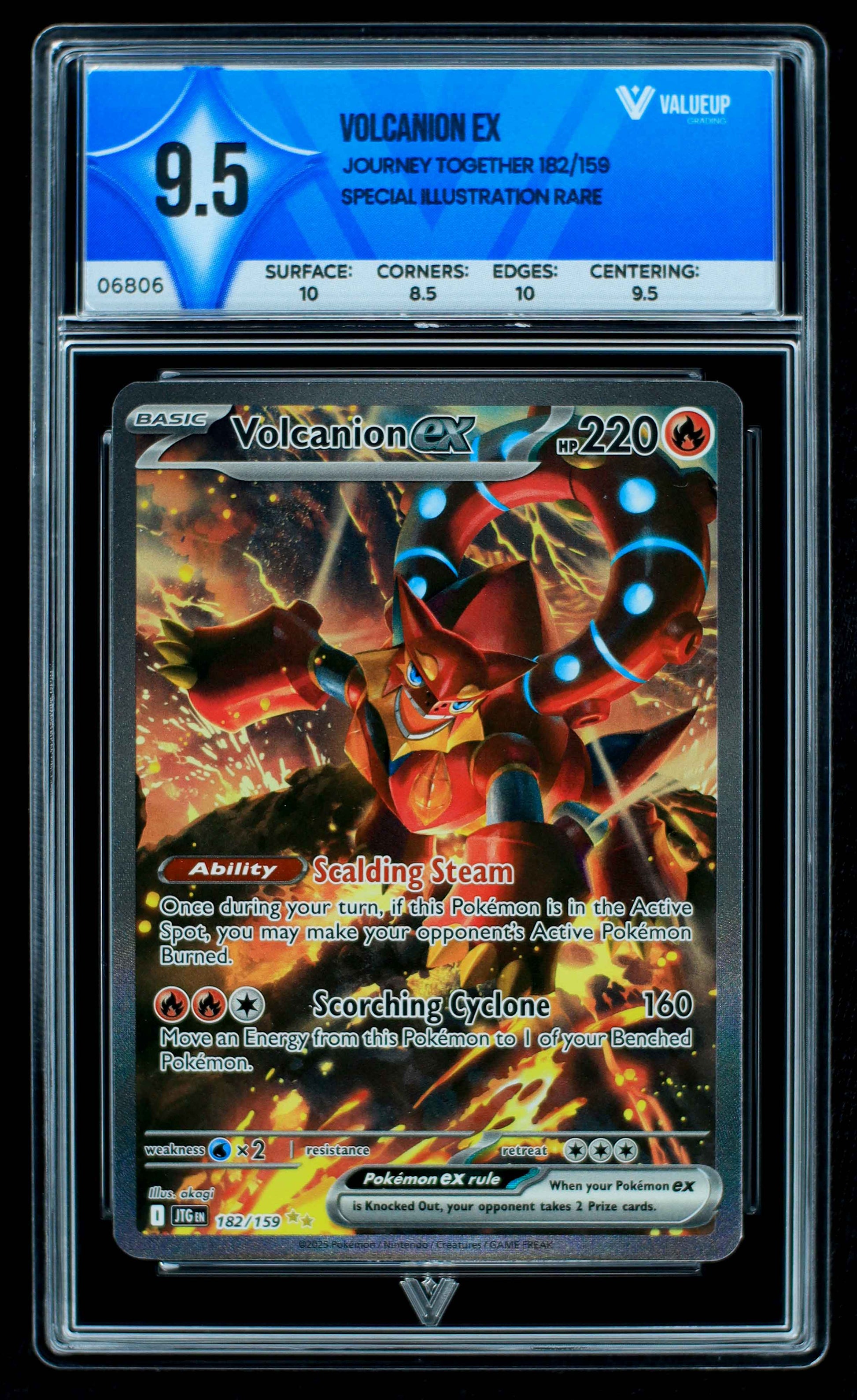 06806 VOLCANION EX Grading Card