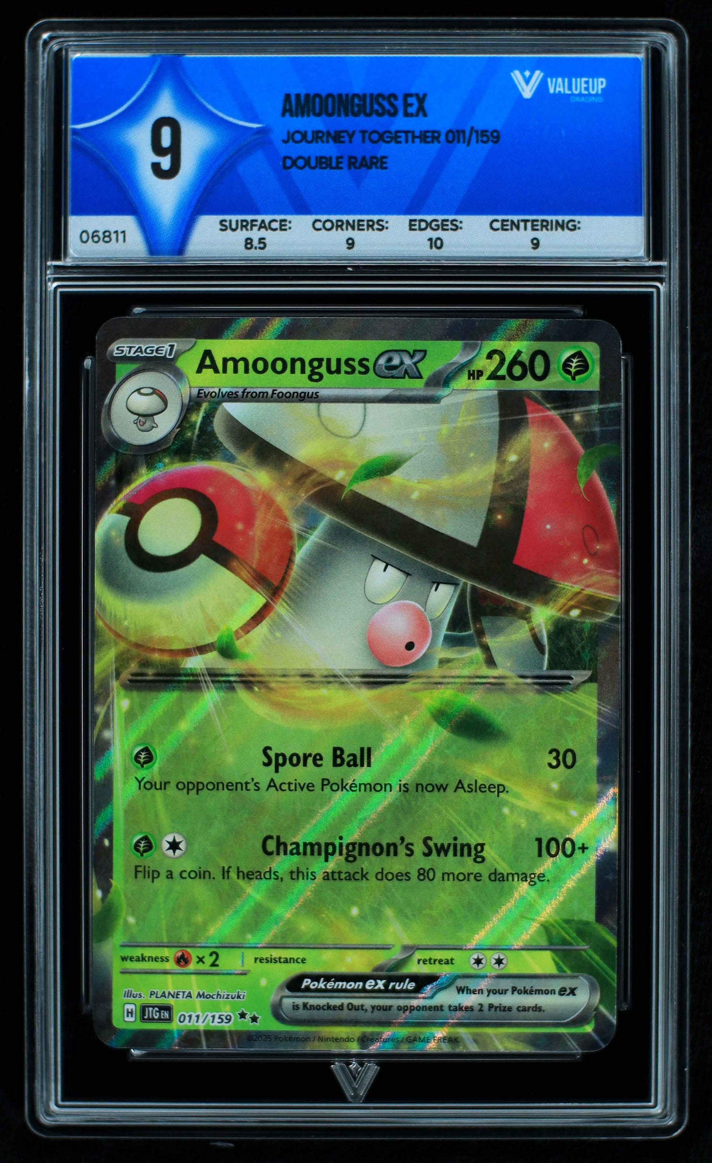 06811 AMOONGUSS EX Grading Card