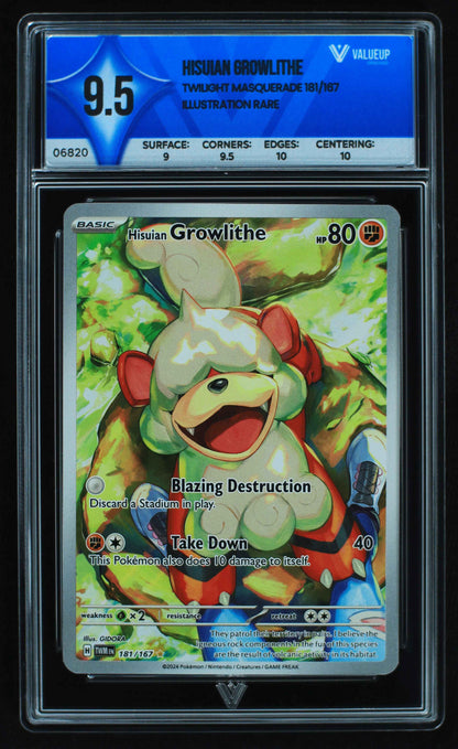 06820 HISUIAN GROWLITHE Grading Card