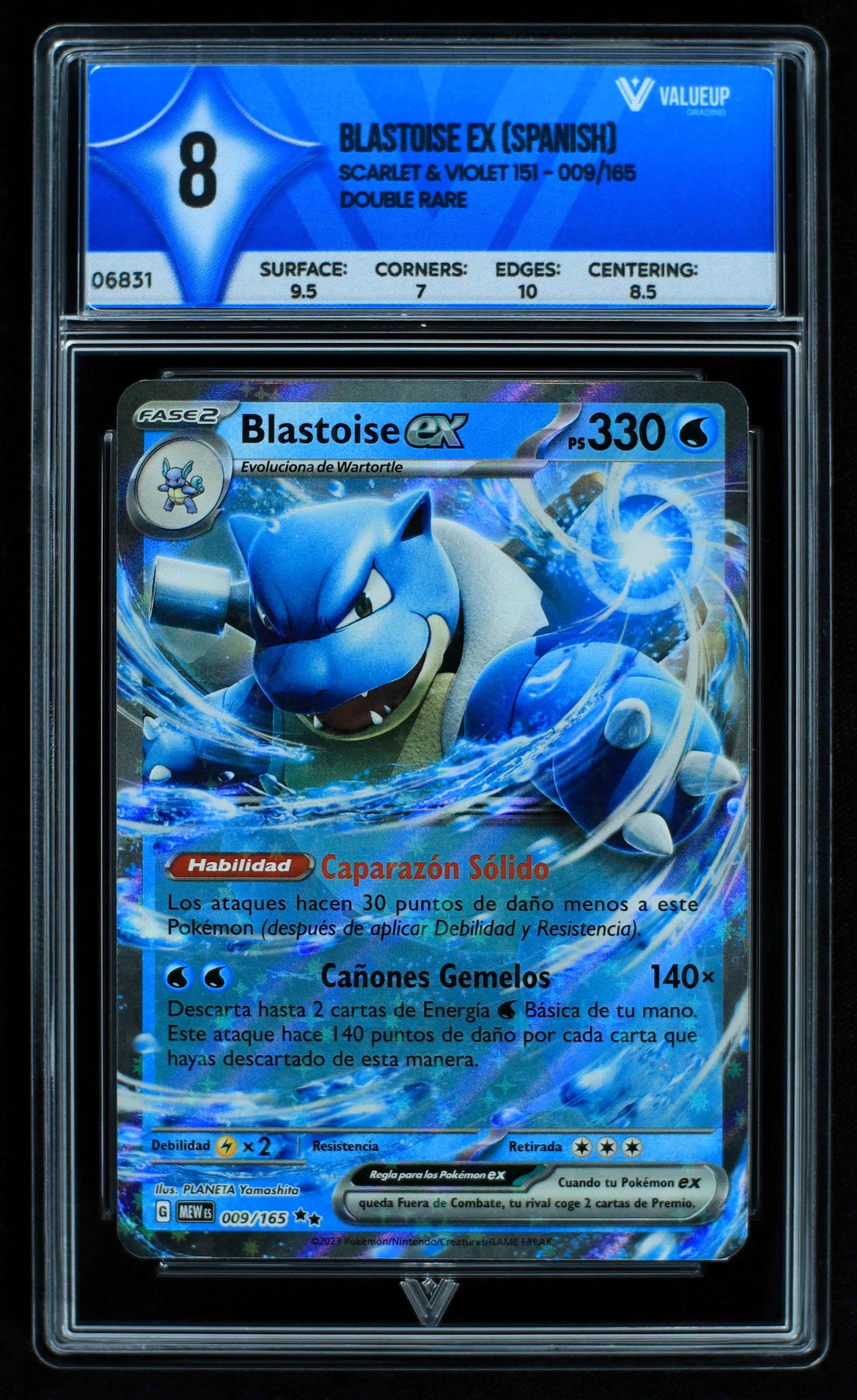 06831 BLASTOISE EX (SPANISH) Grading Card