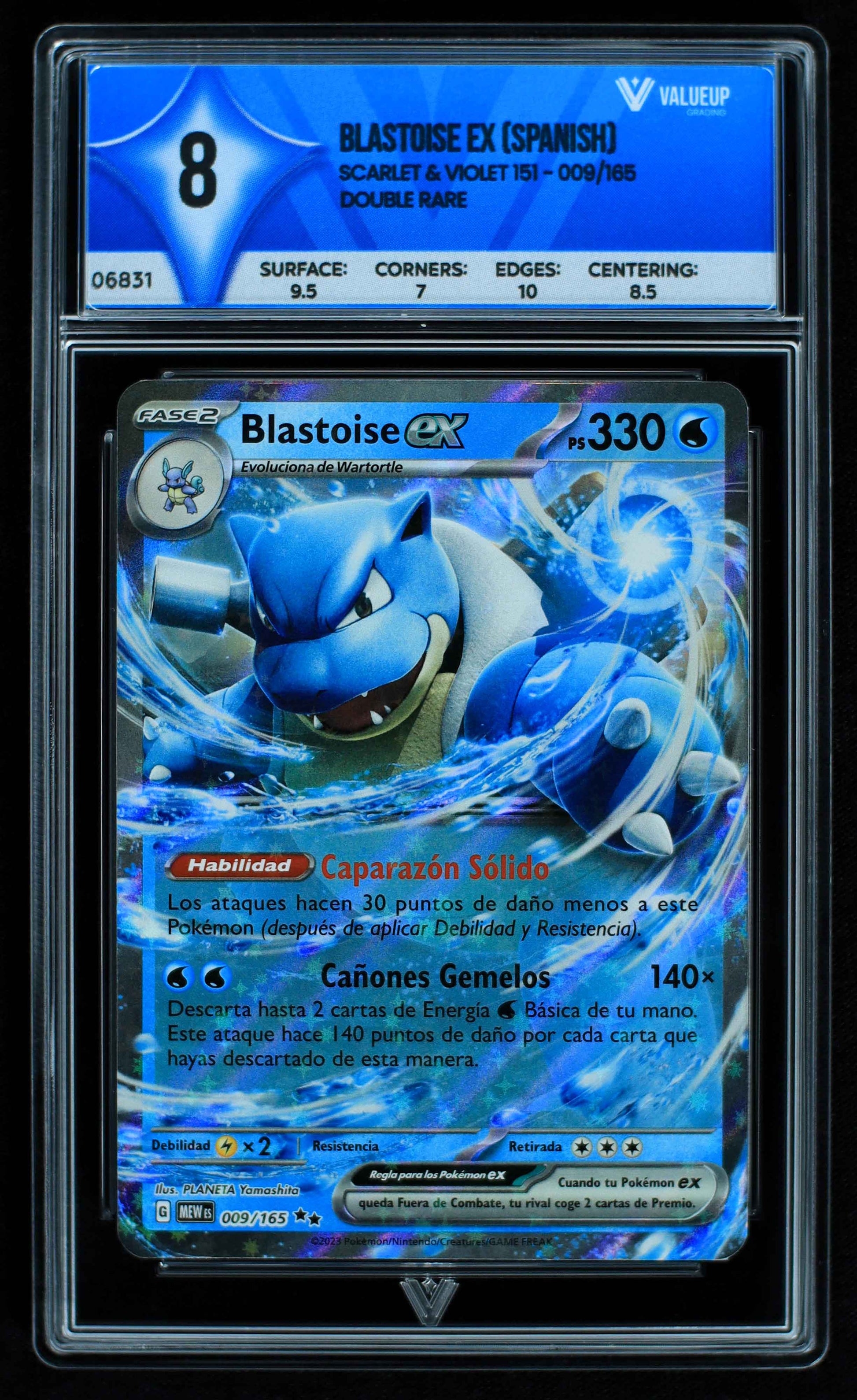 06831 BLASTOISE EX (SPANISH) Grading Card