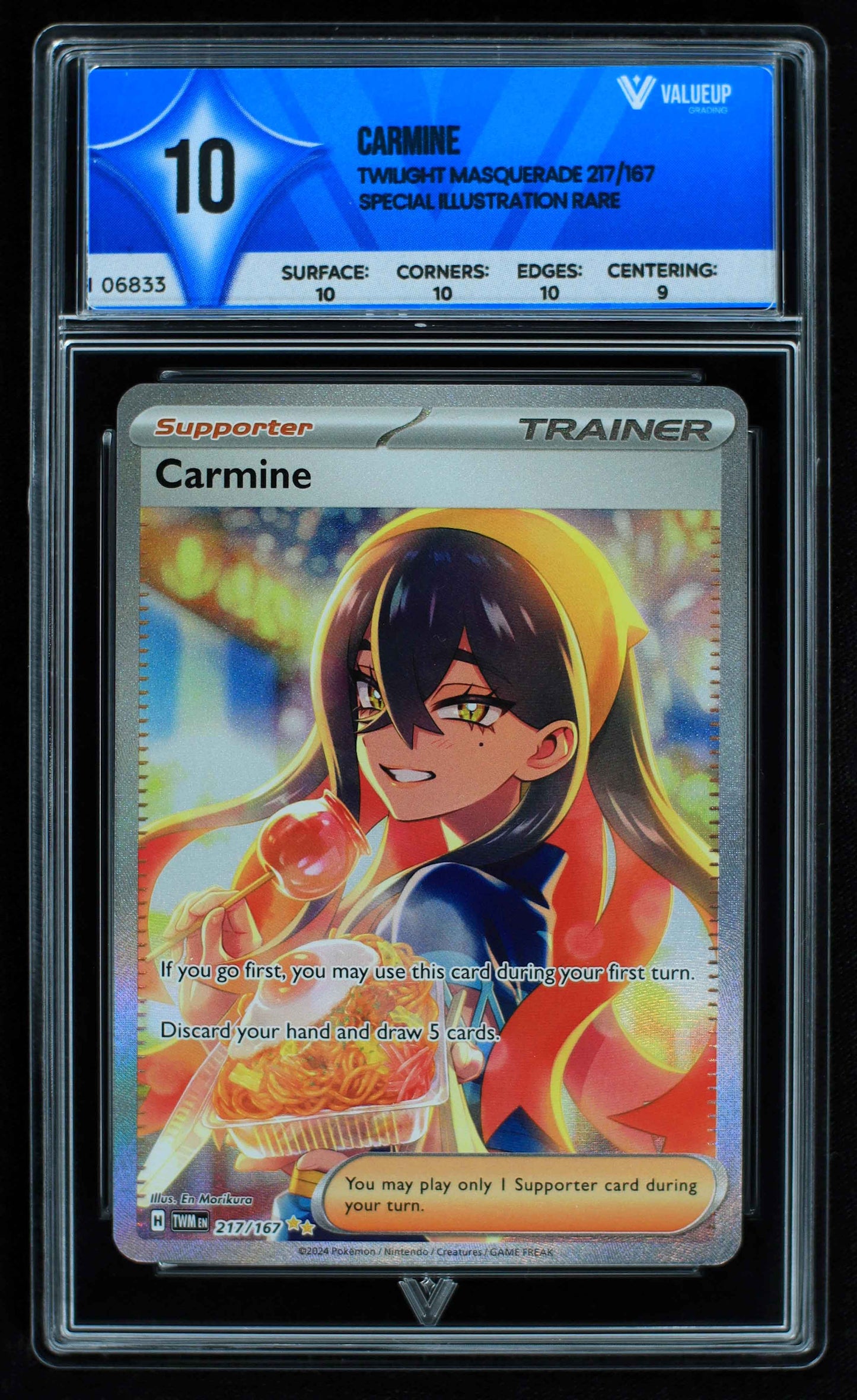 06833 CARMINE Grading Card