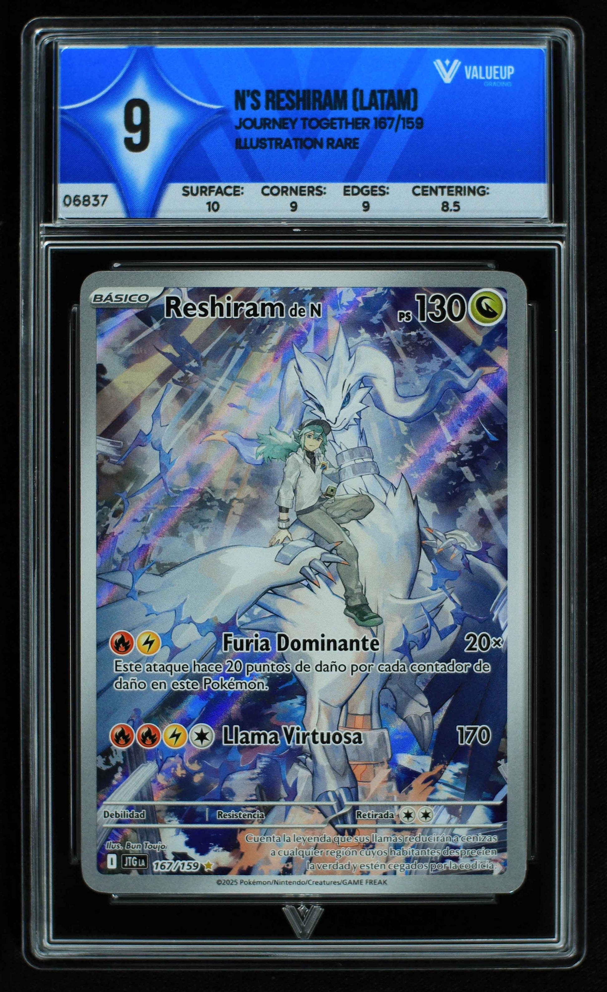 06837 N'S RESHIRAM (LATAM) Grading Card